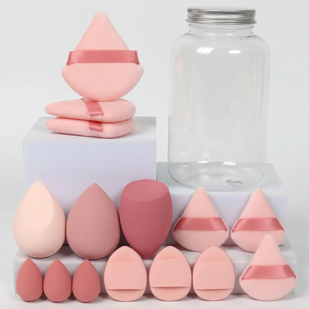 12/15Pcs Makeup Sponge Cosmetic Puff Foundation Sponges Beauty Egg Powder Puffs Women Make Up AccessoriesMakeup Tools