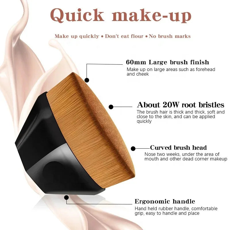 New Magic Makeup Brush Beauty Powder Face Blush Brushes Portable Professional Foundation Brush Large Cosmetics Soft Base