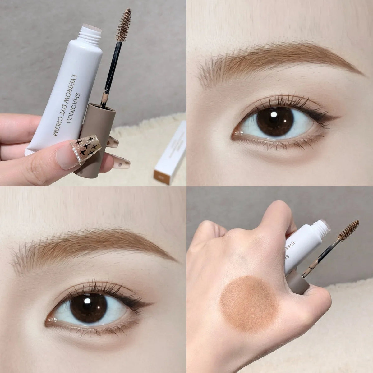 SHAQINUO Eyebrow Tint Gel – Long-Lasting Quick-Dry Brow Dye Cream dylinoshop