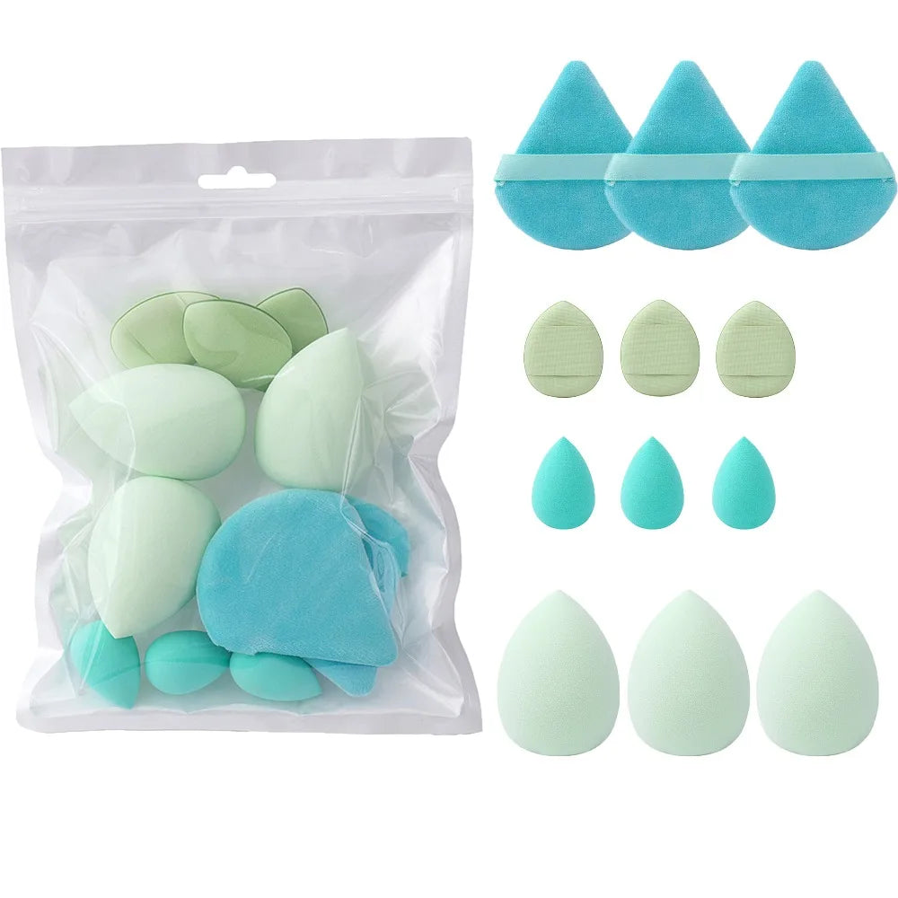 12-Piece Makeup Sponge Set – 4 Styles, Wet & Dry Use dylinoshop
