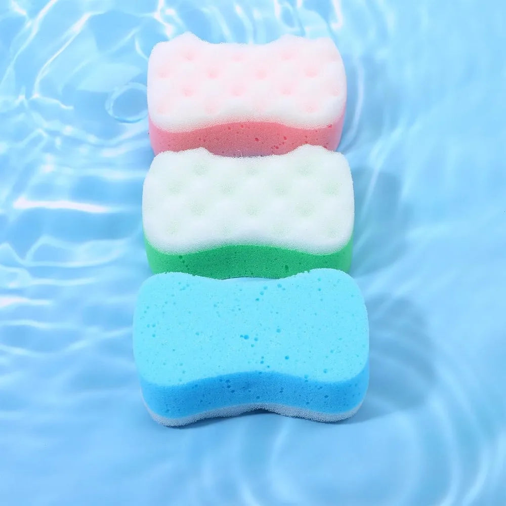 1/3Pcs Exfoliating Body Sponges Bath Sponge Foam Loofah Sponge Reusable Soft Shower Pouf Loofahs Sponge To Spa Shower