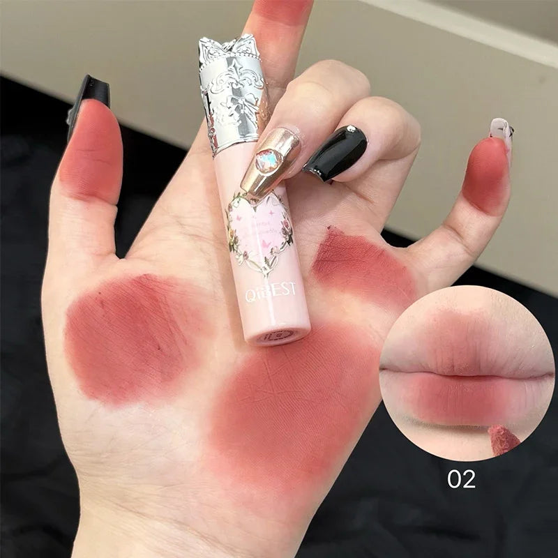 QIBEST Velvet Matte Mousse Lip Glaze, 4 Shades dylinoshop