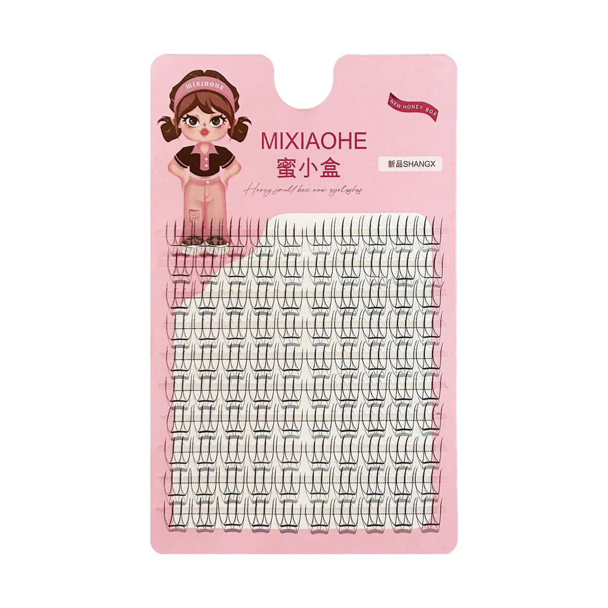 U-Shape Individual Lash Clusters – Natural Long Faux Eyelashes dylinoshop