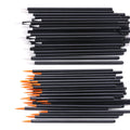 50/100pcs Eyeliner Brushes Eyelash Eyeshadow Applicator Lip Brush For Nail Art Painting Pen Tool Eye Lash Wands Accessories