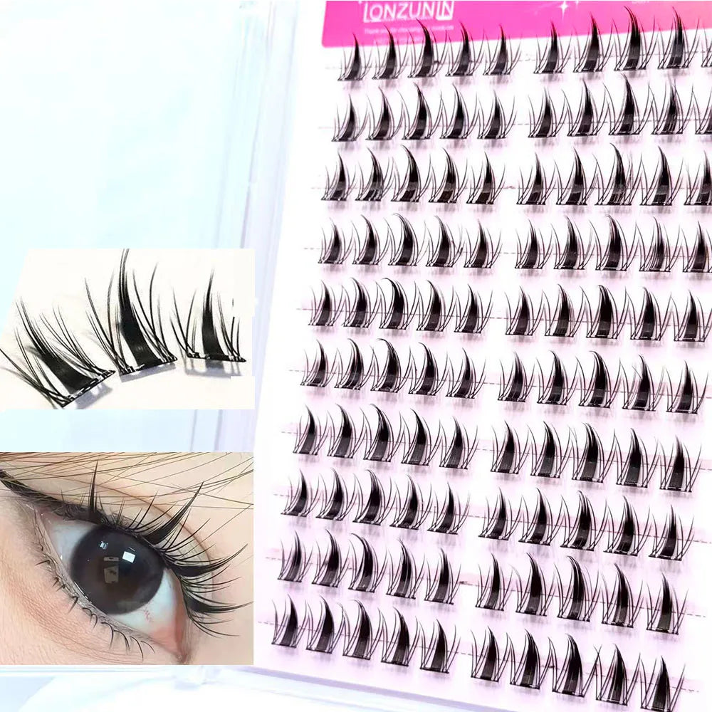 DIY Faux Mink Soft False Eyelashes, No-Glue Application dylinoshop