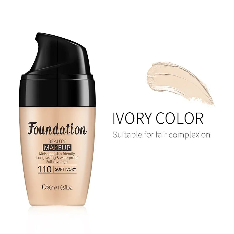 LAIKOU Liquid Foundation – Hydrating, Full Coverage, 30ml dylinoshop