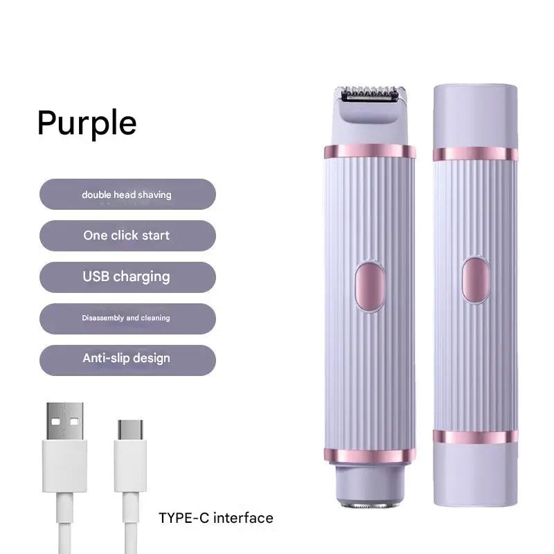 2-in-1 Electric Hair Trimmer & Shaver for Women