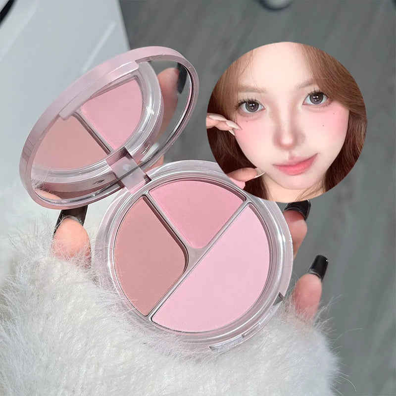 ART VALUE 7PC Makeup Sets Include 3 Colors Matte Lip Mud,1 Pressed Powder,1 Blush,1 Eyes Palette,1 Necklace Beauty Makeup Sets