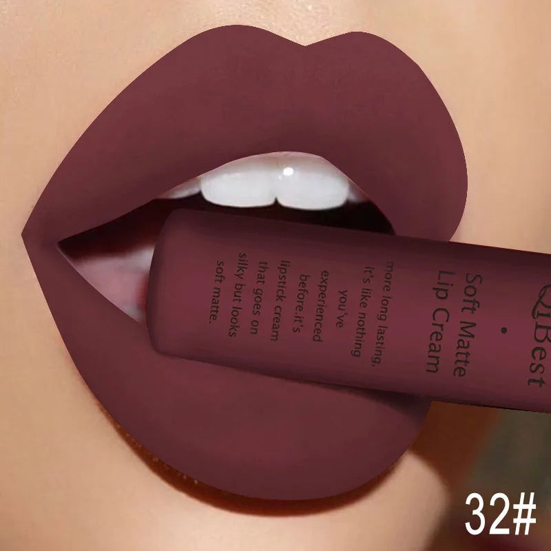 QiBest Matte Liquid Lipstick, Waterproof Long-Lasting Lip Color dylinoshop