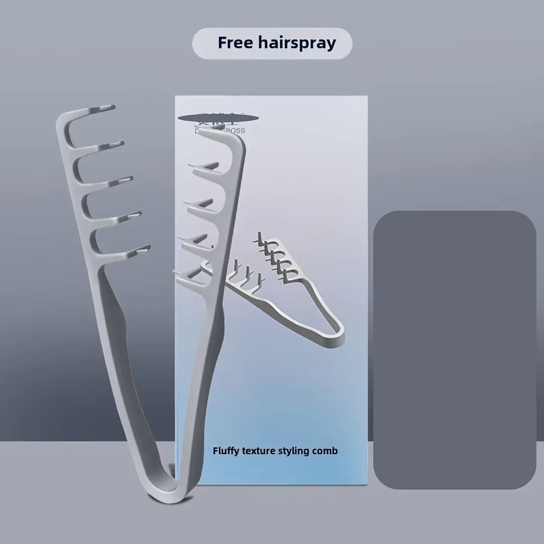 Volumizing Wide-Tooth Hair Styling Comb for Men, ABS Plastic with Textured Grip, Ideal for All Hair Types, Perfect for Home Use dylinoshop
