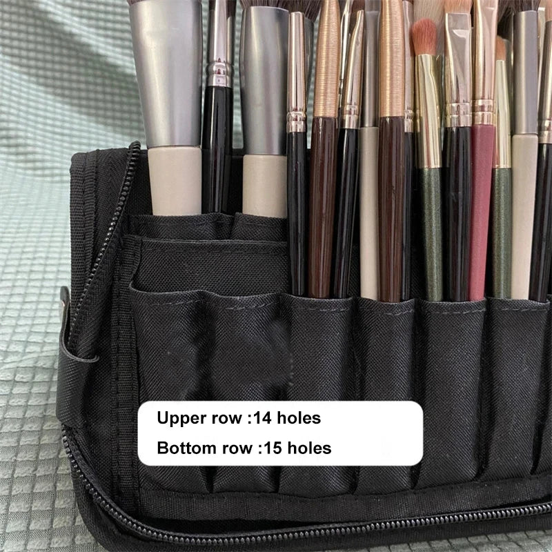 Women Foldable Makeup Brush Bag Organizer Female Travel Cosmetic Toiletry Case for Beauty Tools Wash Accessories Pouch