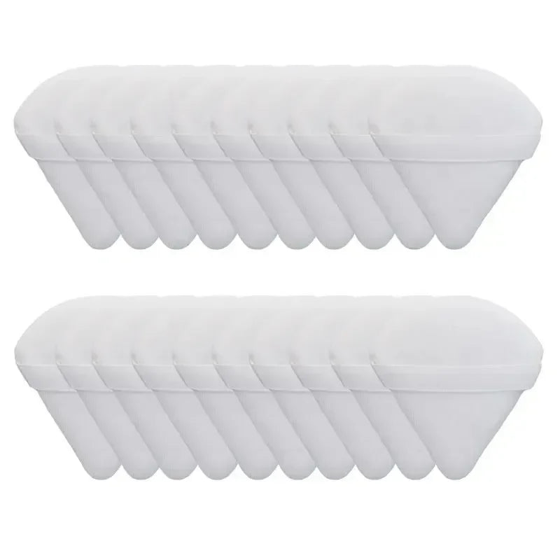 Triangle Powder Puffs – Soft Plush Wet/Dry Cosmetic Sponges dylinoshop