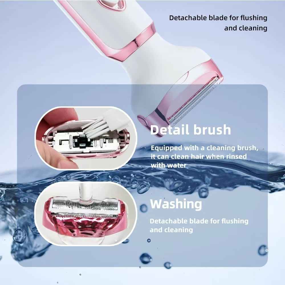 4-in-1 Electric Lady Shaver – Cordless Body Hair Trimmer & Epilator for Women