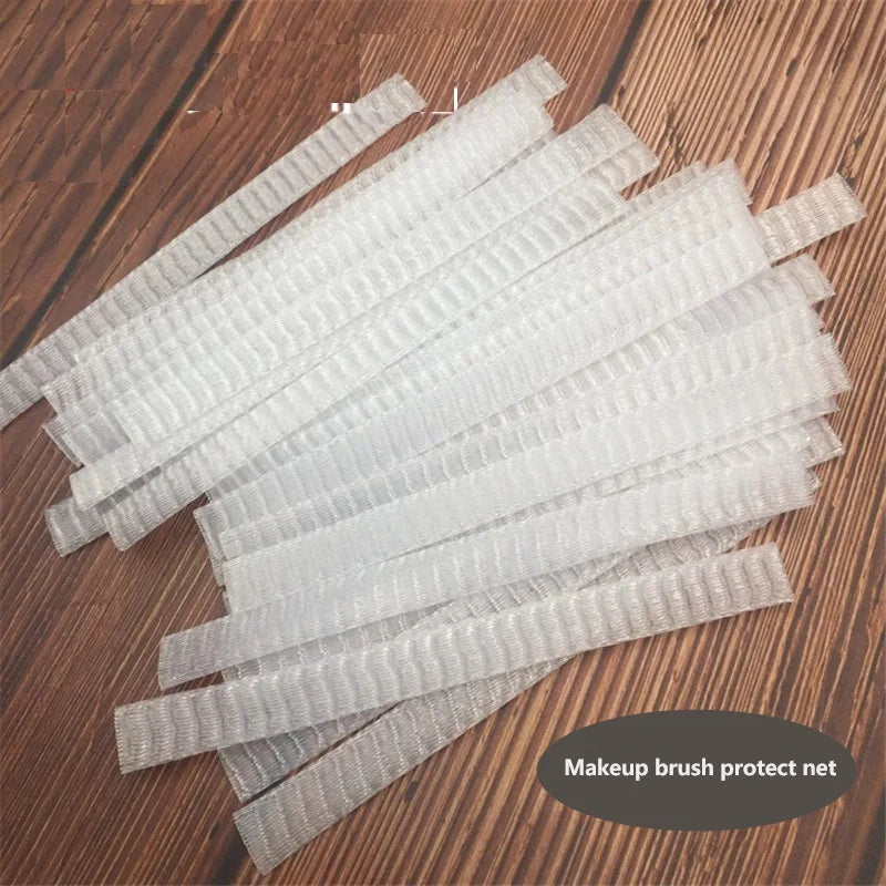 20/50PCS Makeup Brush Protective Mesh Cover Bristle Mesh Sleeve Bouquet Mesh Cover Makeup Brush Anti-frill Protective Net