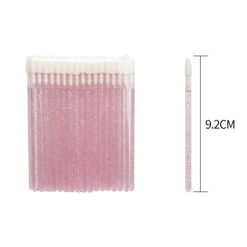 50 Pcs Disposable Lip Brush Individual Lash Removing Cleaning Mascara Applicator Makeup Brushes For Eyelash Extension Tools