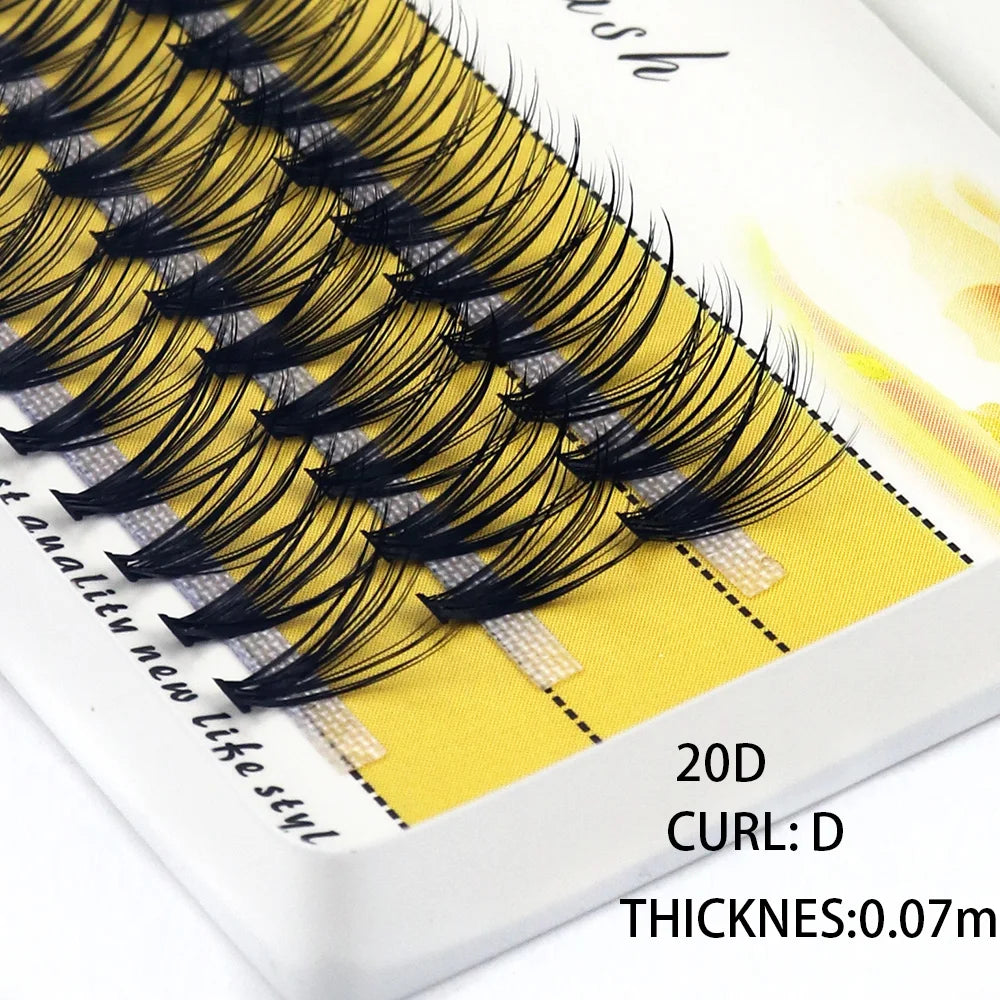 IEEYEEY Individual Cluster Eyelash Extensions, 60-Bundle Box dylinoshop