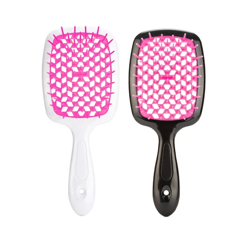 2pc Hair Comb Set Anti Static Scalp Massage Wet Dry Comb Demelante Brush Расчески Hair Styling Comb Salon Barber Brushes Kit dylinoshop