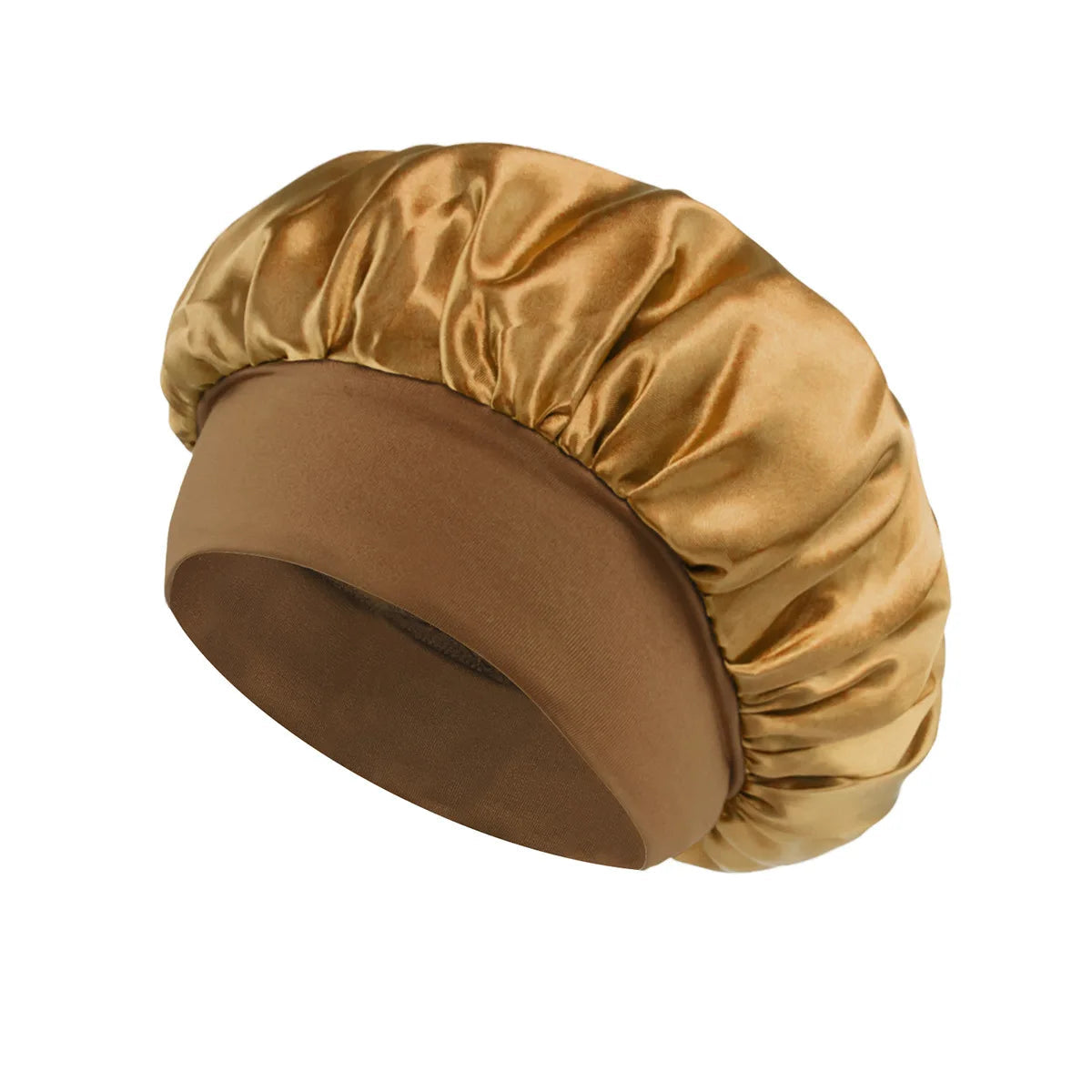 1pcs Soft Silk Satin Lined Bonnet Large Satin Hair Bonnet Household Sleep Shower Cap Hair Wrap Cover for Long Hair Salon Tool dylinoshop