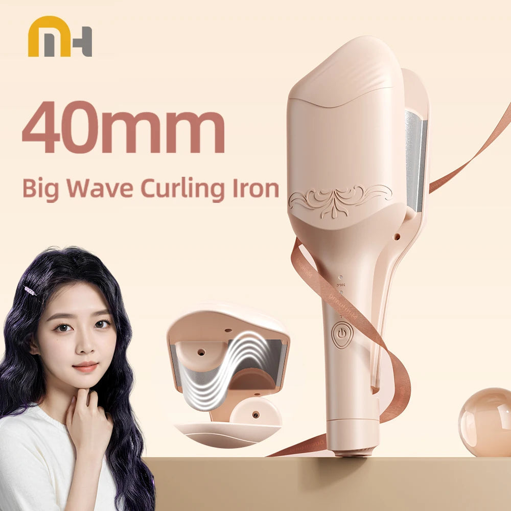 Electric Hair Curler 40mm Large Wave Styling Ceramic Hair Long Lasting Curling Iron Styling Tool Curling Wand Hair Waver dylinoshop
