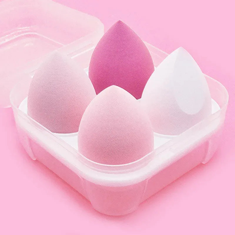 4-16pc Makeup Sponge Powder Puff Dry and Wet Combined Beauty Cosmetic Ball Foundation Powder Puff Bevel Cut Make Up Sponge Tools