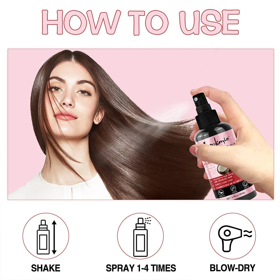 Thermal Protection Spray for Hair Heat Protector Serum Protect Hair From UV Damaged Moisturizing Hair-care Conditioner for Women dylinoshop