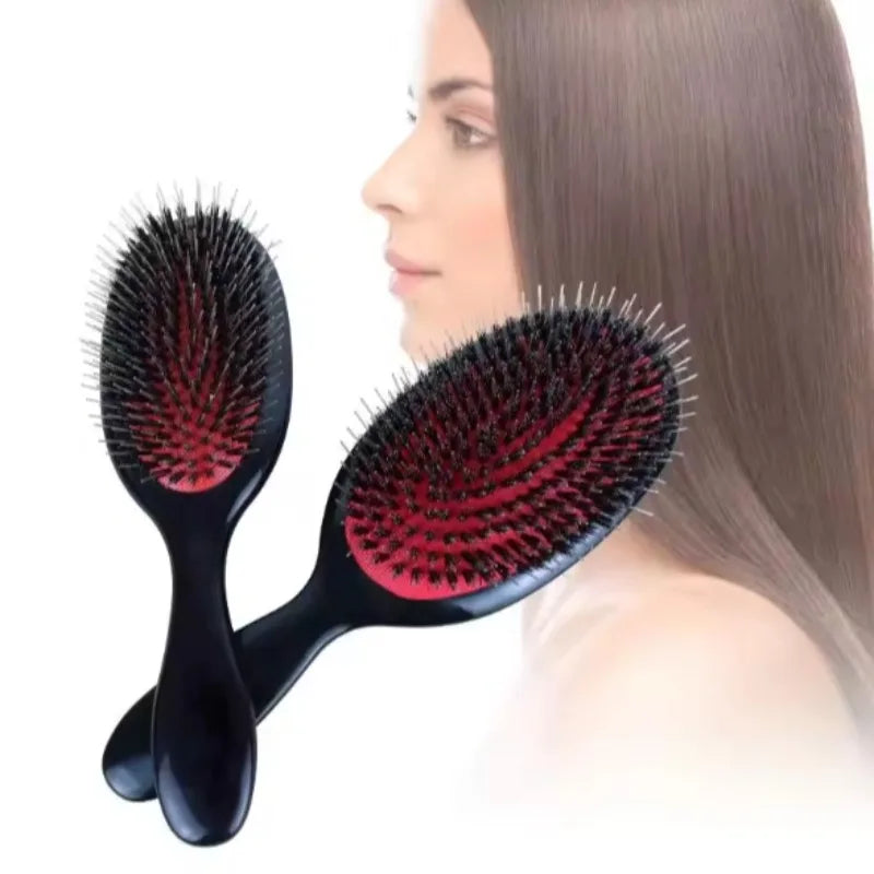 1pc Professional Salon Hair Brush, Detangling Comb & Scalp Massager, Hairdressing Styling Tool for Women, Barber Hairbrush dylinoshop