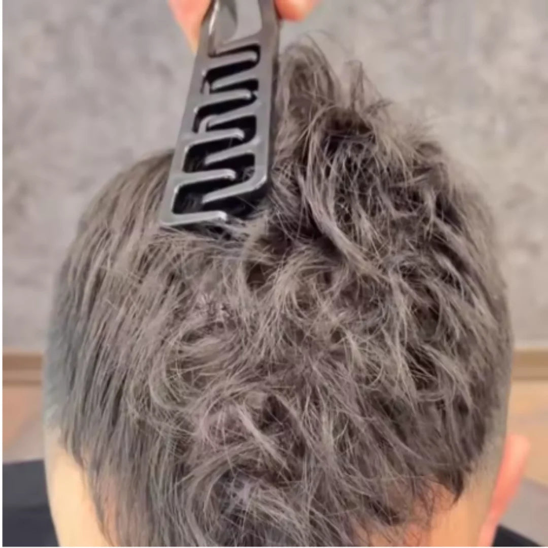 Men's Styling Comb Set, Plastic Material, Portable Small Easy Storage, Hair Grip Define Volume, Travel Office Dorm Use dylinoshop