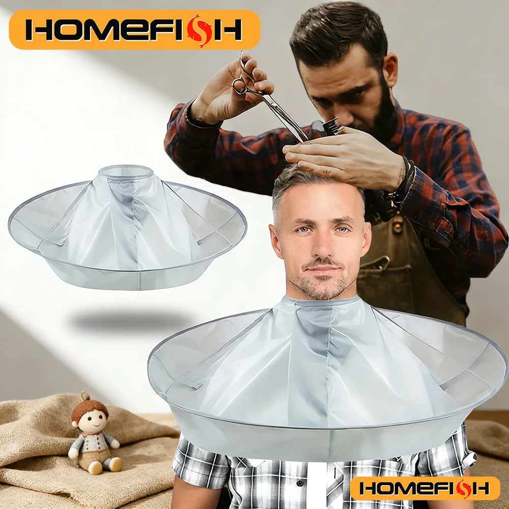 DIY Hair‑Styling Cloak Umbrella Cover Hair‑Styling Cloak Shaving Shield Hair‑Styling Apron Home‑Use Clean Protective Gear dylinoshop