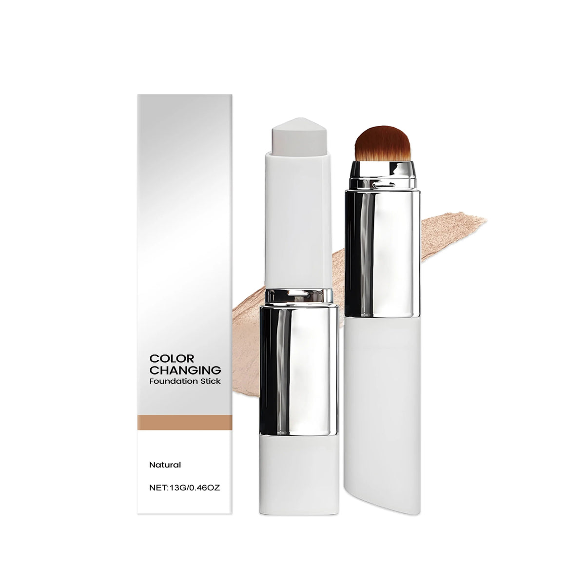 2-in-1 Color-Changing Foundation Stick – Lightweight Full Coverage dylinoshop
