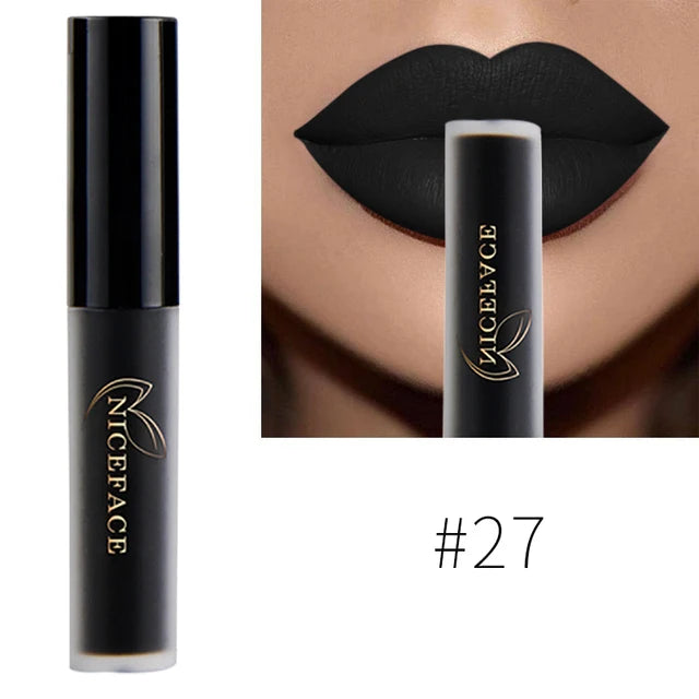 NICEFACE Waterproof Matte Liquid Lipstick, 24 Shades dylinoshop