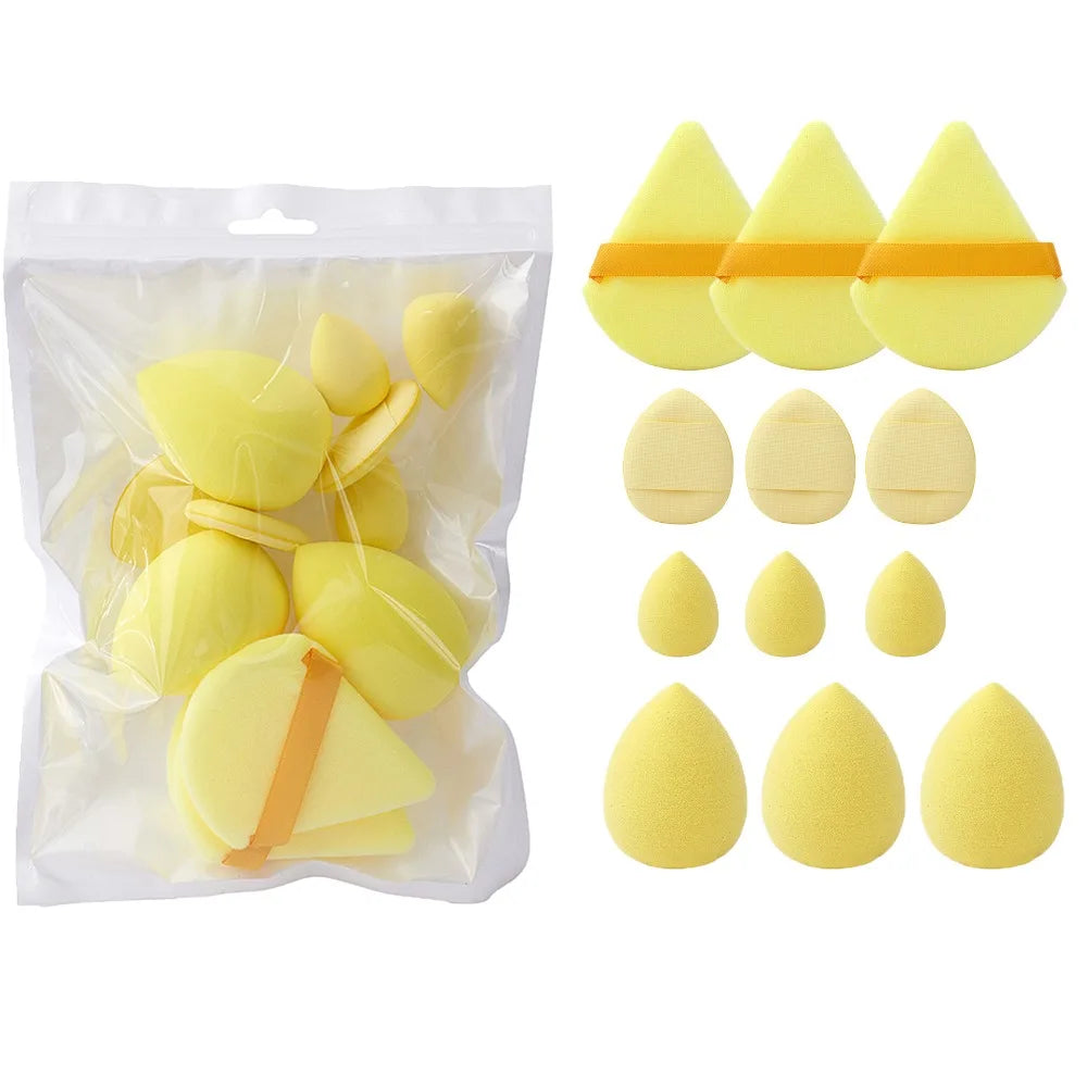 12-Piece Makeup Sponge Set – 4 Styles, Wet & Dry Use dylinoshop