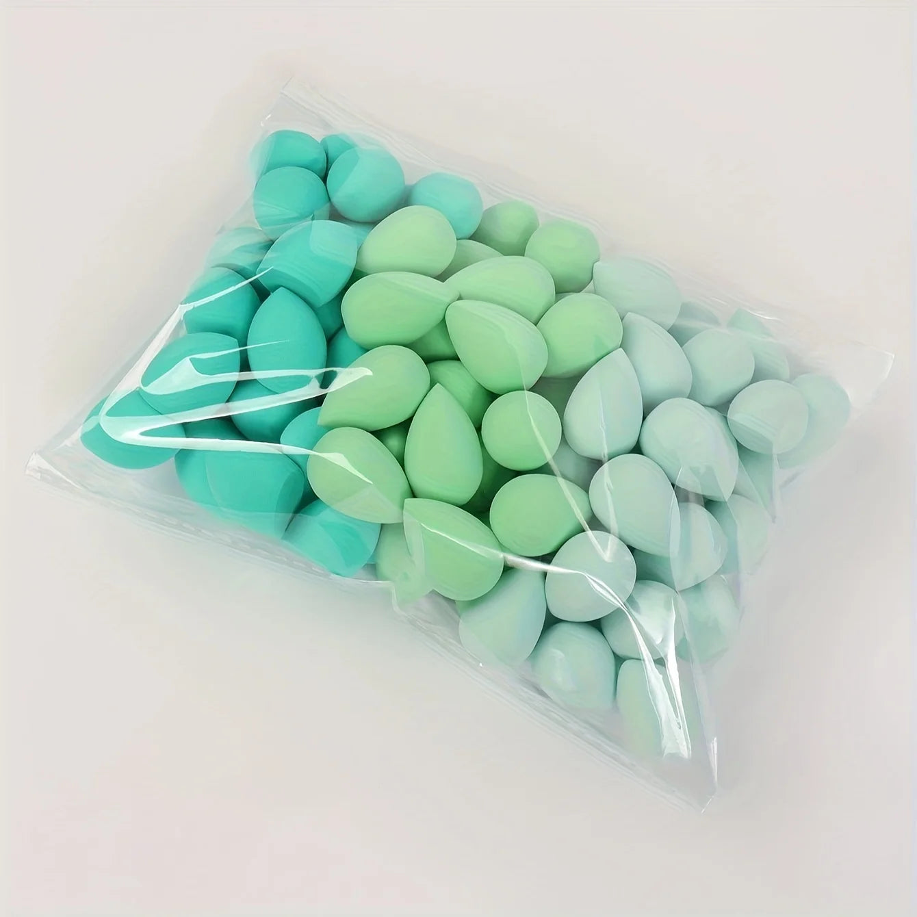 50pcs Mini Makeup Sponge Set - Flawless Foundation Blending for Liquid, Dual-Use Wet/Dry for All Skin Types