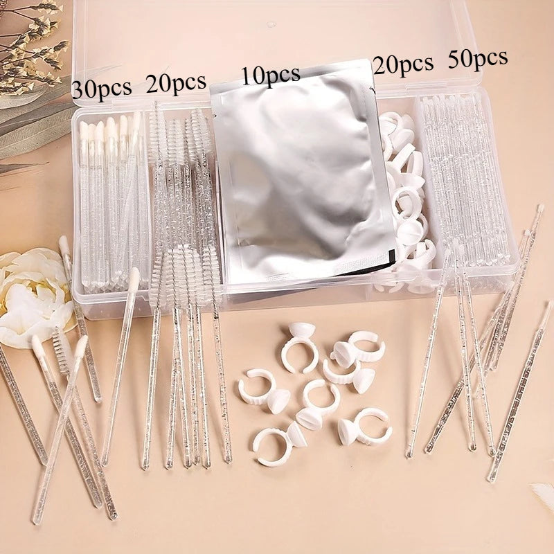 Eyelash Extension Tool Organizer – 5-Grid Storage Box with Cover dylinoshop