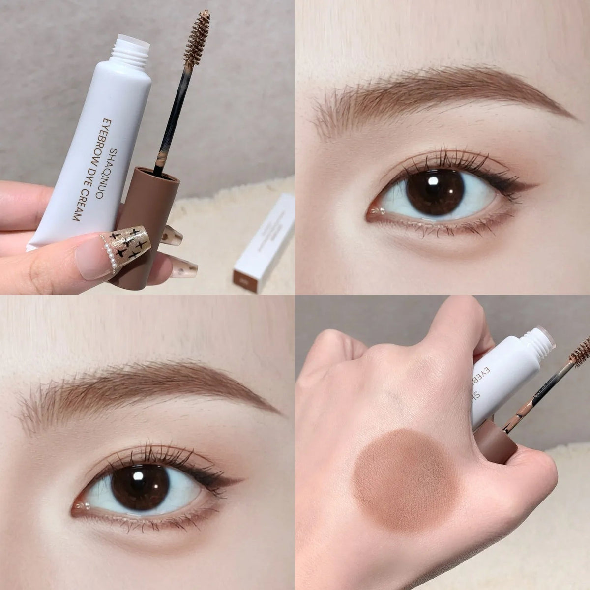 SHAQINUO Eyebrow Tint Gel – Long-Lasting Quick-Dry Brow Dye Cream dylinoshop