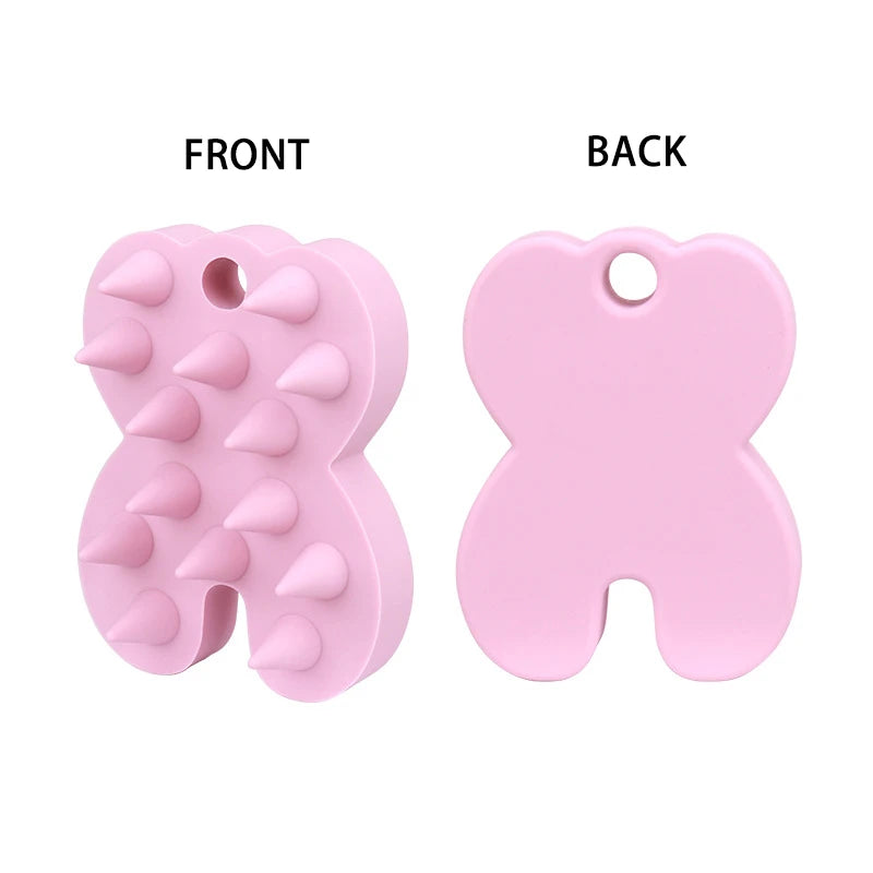 Silicone Shampoo Brush Head Scalp Massage Comb Hair Root Itching Clean The Scalp Thoroughly Body Massage Brush Bath Brush dylinoshop