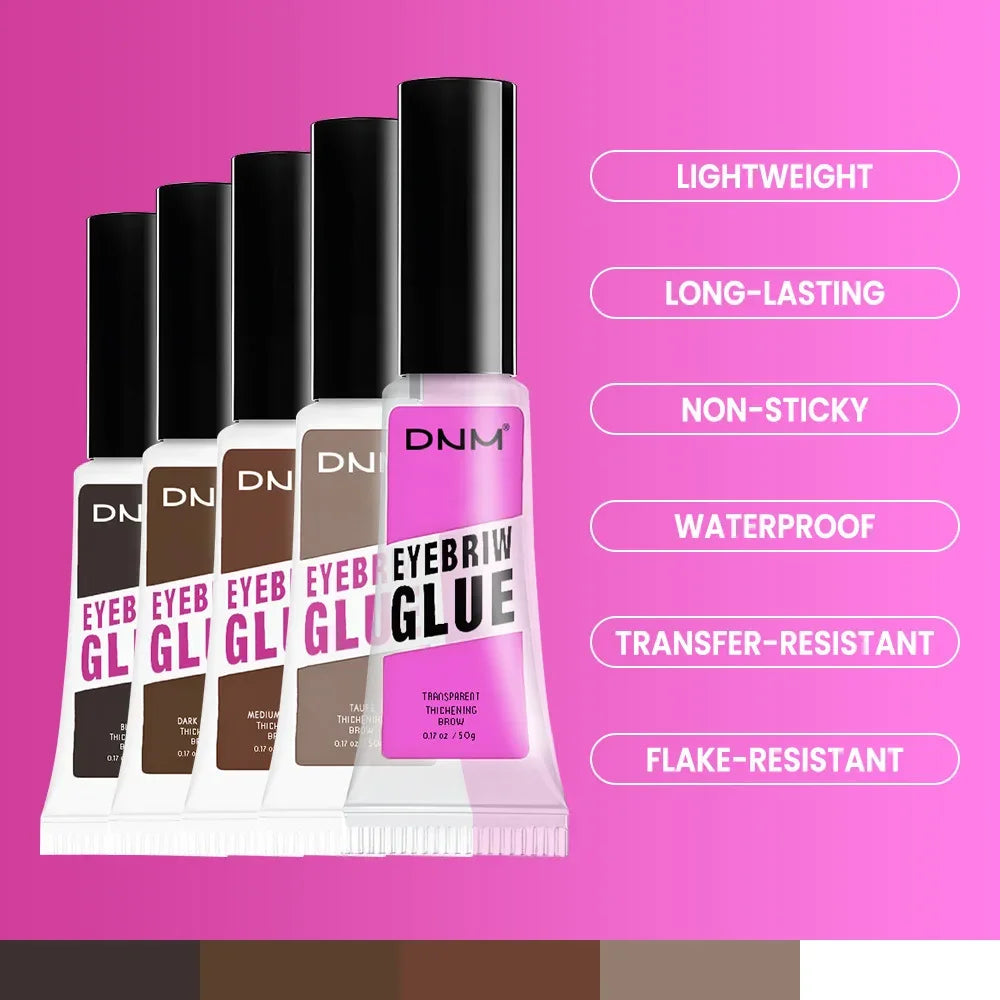 DNM Transparent Eyebrow Styling Gel Waterproof 3D Quick-drying Makeup Eyebrow Sculpt Natural Wild Brow Setting Gel Wax Cosmetics