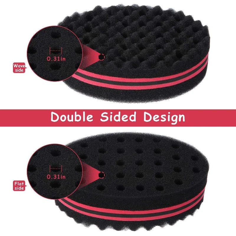 Barber Shop Men Hair Braider Twist Sponge Gloves African Hair Styling Fork Comb Hair Curls Foam For Salon Hairdressing Tools dylinoshop