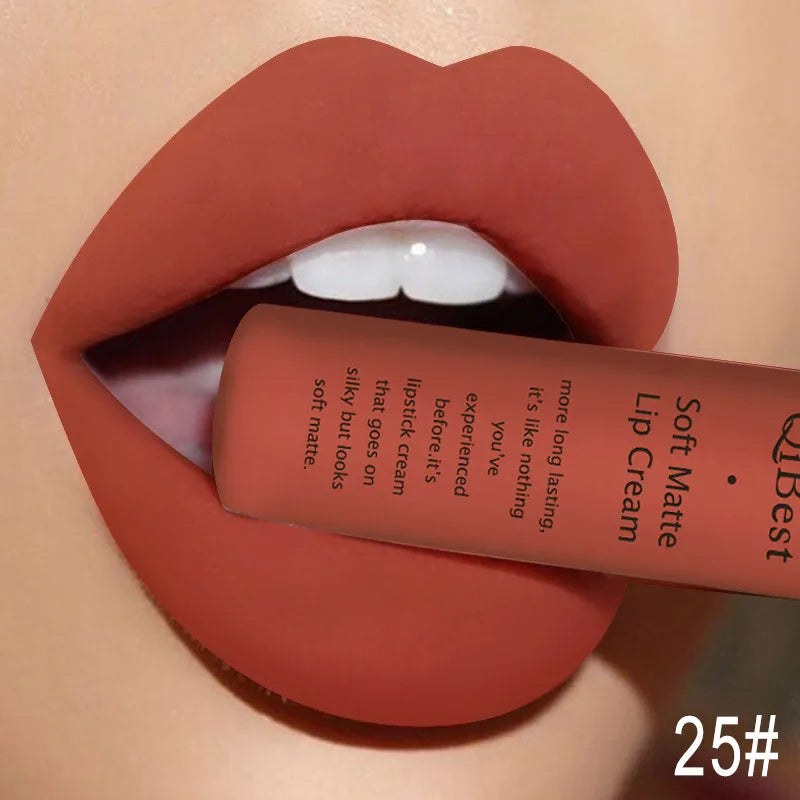QiBest Matte Liquid Lipstick, Waterproof Long-Lasting Lip Color dylinoshop