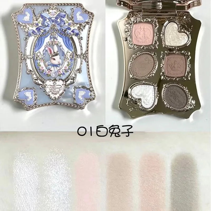 Flower Knows SWEETIE BEAR Highly Pigmented Eye Makeup Palette Eye Shadows Long Lasting Matte Shimmer Finish Cosmetics Gift Kit dylinoshop