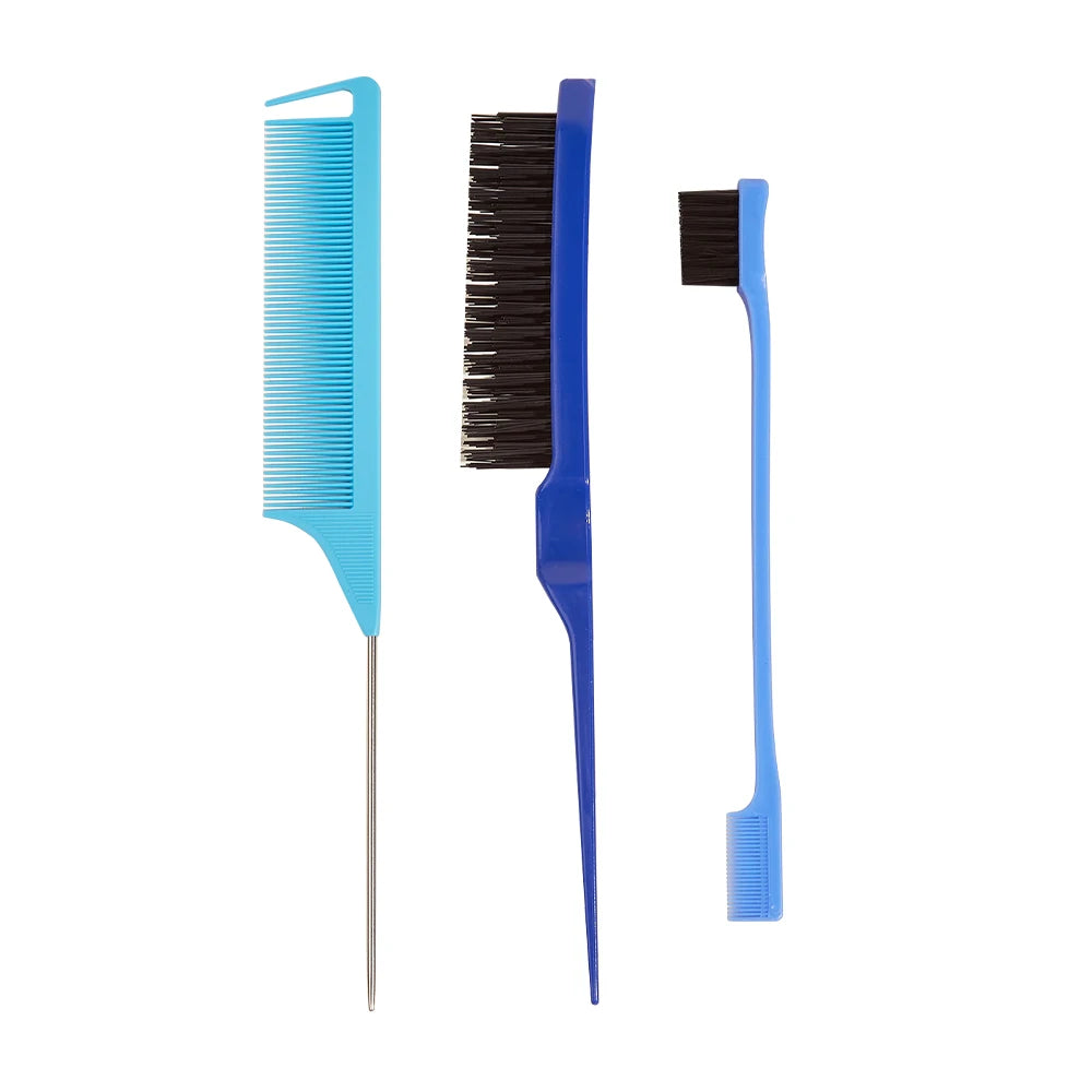 Pro Pointed Tail Salon Hairdressing Hair Styling Anti-static Comb Hair Brush Steel Needle Pin Rat Tail Combs Barber Accessories dylinoshop