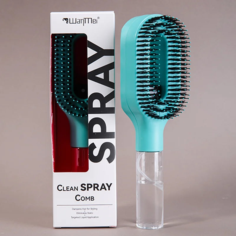 2in1 Sprayer Comb Detangling Scalp Massage Hairbrush with Spray Bottle Essential Oil Water Mist Spray Brush Anti-static Summer dylinoshop