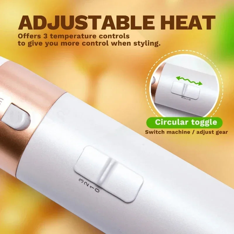 5-in-1 Hot Air Styling Brush – Dryer, Curler, Straightener & Comb