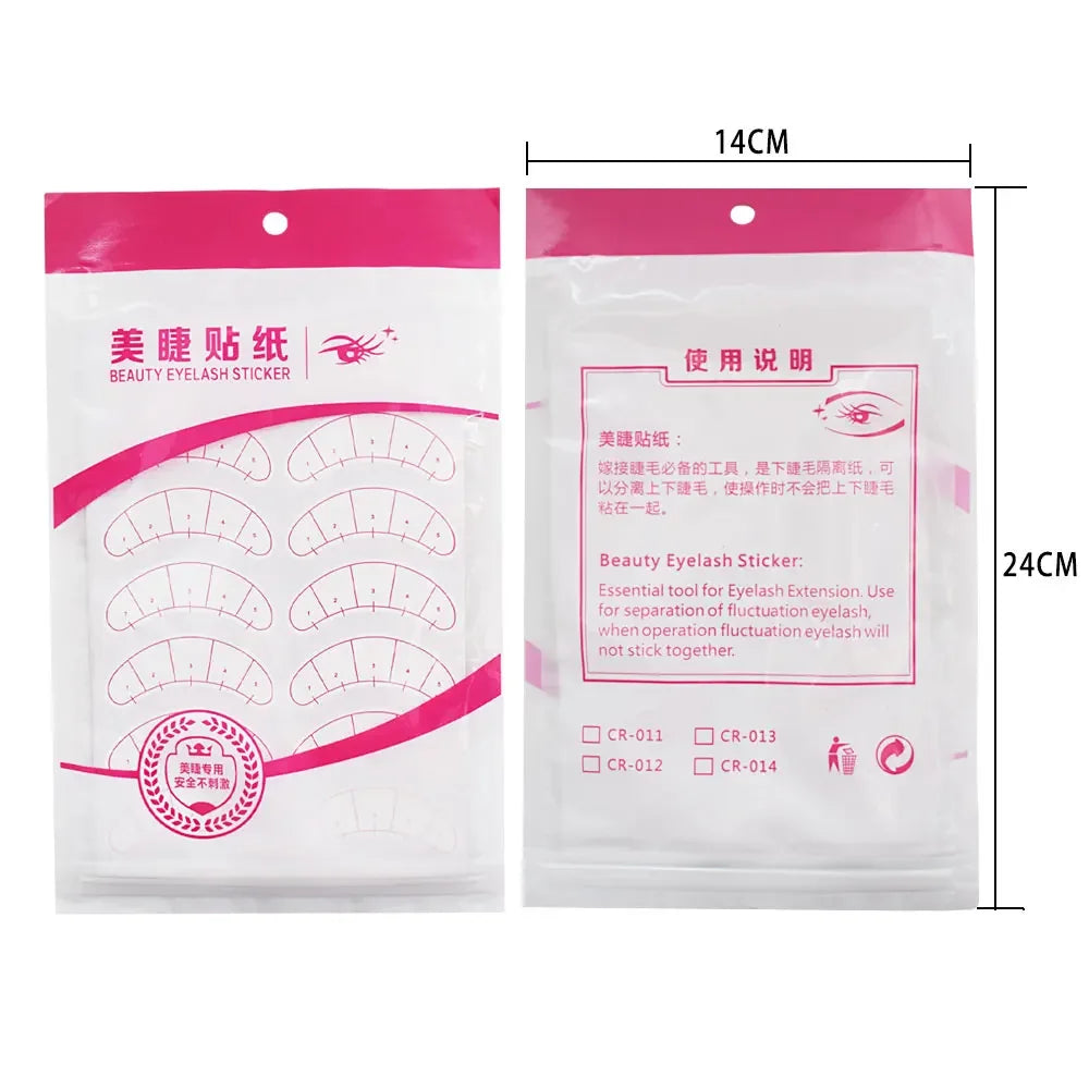 Wholesale  Paper Patches 3D Eyelash Under Eye Pads Lash Eyelash Extension Practice Eye Tips Sticker Wraps Makeup Tools eye pads