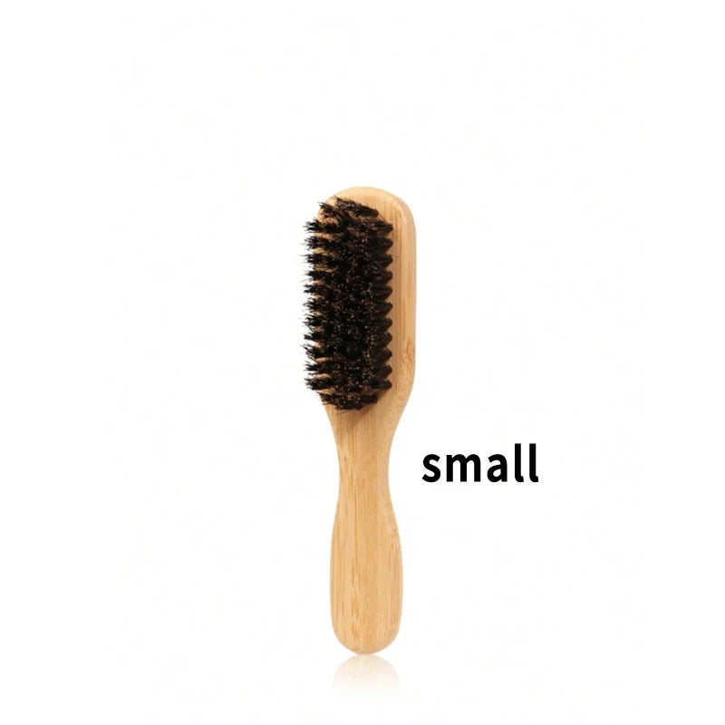 Brown Pointed-Tail Bristle Comb - Unisex, Smooth & Anti-Static, No Tangles No Hair Damage, Home Use dylinoshop