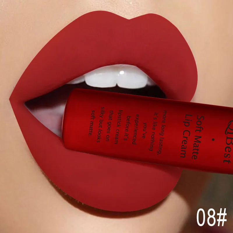 QiBest Matte Liquid Lipstick, Waterproof Long-Lasting Lip Color dylinoshop