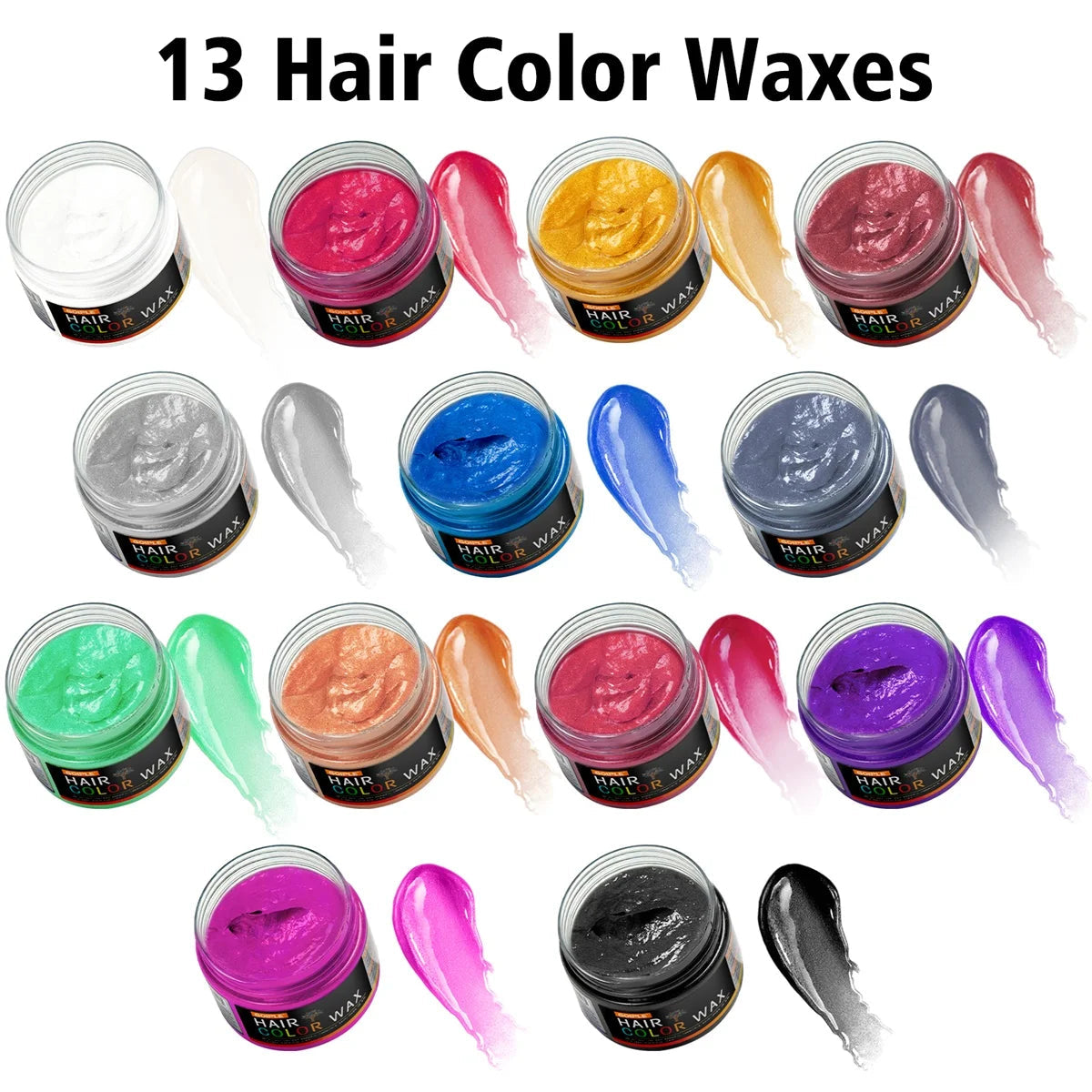 Valentine's Day DIY Hair Dyed Mud Hair Colour Wax Easy To Wash Coloring Cream One-time Hairs Beard and Eyebrows Colour Products dylinoshop