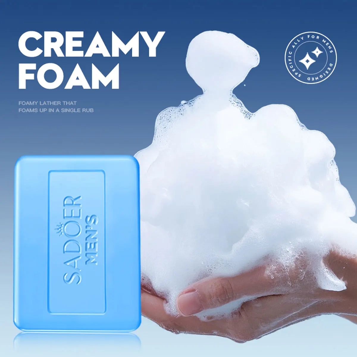 2pcs/Men'S Three In One Bath Perfume Soap Witch Hazel Aloe Moisturizing Oil Control Vegetable Essential Oil Soap Facial