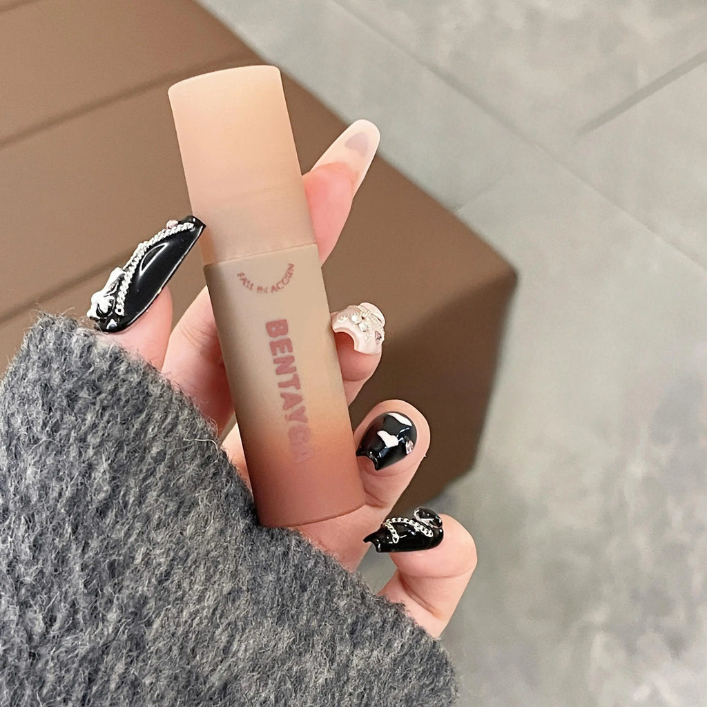Reddish-brown Stain Lip Mud Waterproof Long-lasting Easy To Wear Velvet Lip Gloss Autumn/Winter Ambience Korean Makeup Lip Tint
