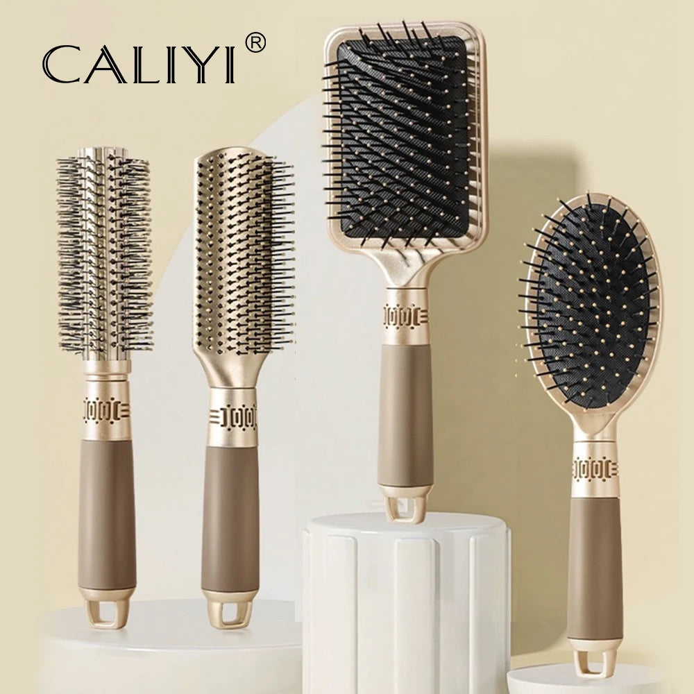 CALIYI Hair Massage Air Cushion Comb Brush Scalp Hairbrush Detangle Anti Static Salon SPA Hairdressing Styling Tool Oval Round dylinoshop