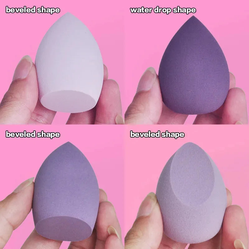 4-16pc Makeup Sponge Powder Puff Dry and Wet Combined Beauty Cosmetic Ball Foundation Powder Puff Bevel Cut Make Up Sponge Tools